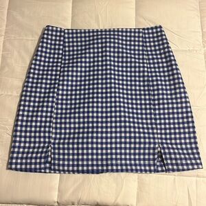 Love on a Hanger Blue Gingham Skirt